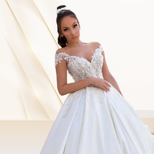 Nouvelle Robe de Mariée Élégante 2024 avec Broderie, Robe de Mariée de Luxe à Épaule Unique avec Traîne en Dentelle, Robe de Mariée Simple Haut de Gamme à Paillettes - Product Image 5