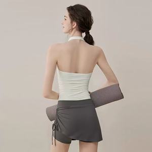 Conjunto Deportivo Reversible de Dos Piezas para Mujer, Ropa Deportiva Atlética a Cuadros, para Gimnasio, Fitness, Yoga, Sin Costuras - Product Image 3