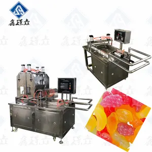 Shanghai sakızlı jelatin şeker yapma makinesi yarı otomatik şeker mevduat Pectin sakızlı şeker üreticisi