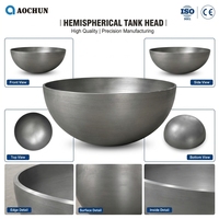 Demi-sphère forgée en acier de 500 mm, 600 mm, 700 mm pour gaz naturel haute/moyenne/basse pression, pour cuve sous pression