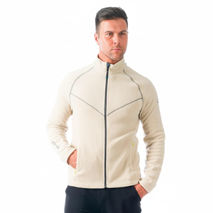 TIVO pile Polartec da uomo leggero antivento impermeabile abbigliamento Casual da esterno con colletto con cappuccio con chiusura a cerniera autunno - Product Image 2