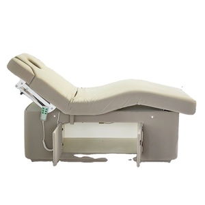 Hot Selling White Electric Massage <b>Table</b> 3 Motors Electric Beauty Equipment Cosmetic Massage Bed Customizable Colors - Product Image 1