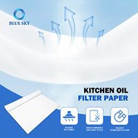 Filtre à huile de cuisine papier absorbant non tissé filtres en coton anti-huile hotte aspirante filtre de Protection de ventilateur partie hotte