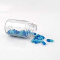 Offre Spéciale bouteille VE en capsule en verre transparent ambré 100cc avec bouchon noir