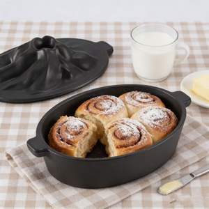 Nuevo Diseño <span class=keywords><strong>de</strong></span> Ollas y Sartenes para Hornear, Cacerola Redonda <span class=keywords><strong>de</strong></span> <span class=keywords><strong>Hierro</strong></span> Fundido para Cocina, <span class=keywords><strong>Olla</strong></span> para Sopa con Bandeja <span class=keywords><strong>de</strong></span> Madera - Product Image 2