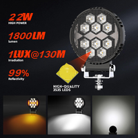 Lampe de travail LED personnalisée de 4 pouces Lampe de travail à faisceau ponctuel LED Lampe auxiliaire externe 4x4 pour tracteur de camion tout-terrain