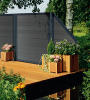 Oushe intérieur pvc wpc bois extérieur revêtement de sol composite kit de terrasse co extrusion dalles de terrasse