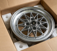 Nouvelle conception BEST WHEEL Jantes de course en alliage poli à rayons multiples 14-15 pouces 5*100 PCD Garantie 5 ans