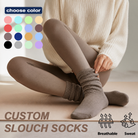 Hochwertige Scrunch Damen Slouch Socken Weiche Atmungsaktive Gepolsterte Sportsocken Schnelltrocknende Logo-Anpassbare Socken