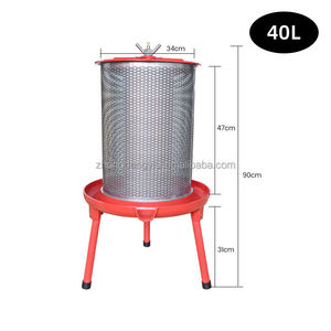 Presse-agrumes et légumes industrielle 20L 40L 90L Hydropresse en acier inoxydable pour pressage de pommes, de vin et de cidre - Product Image 4