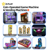 Eplay Machine à pousser les pièces de monnaie en usine Jeu d'arcade 3 Pcs Set Coin-Operated Flippers Arcade Redemption Machine