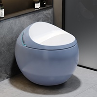 WC intelligent KD-S9CD4 de style occidental, cuvette bleue en forme de boule avec fonction de lavage des hanches, sanitaires modernes de Chaozhou
