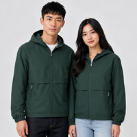 Veste bomber imperméable et coupe-vent en polyester 100% écologique pour l'entraînement des équipes de football, unisexe, vente en gros