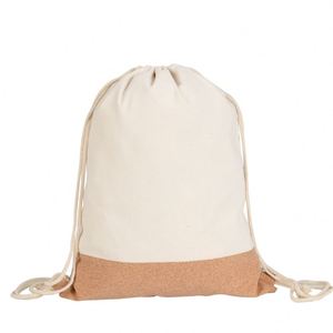 Sac de voyage en toile de coton recyclé personnalisé, sac à chaussures, sac à cordon, sac de sport, sac à cordon pour la gym avec logo - Product Image 2