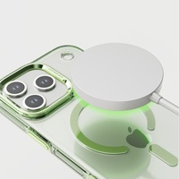 Coque de téléphone magnétique transparente pour iPhone 17 Pro Max, coque de protection pour iPhone 16 avec grand trou en métal