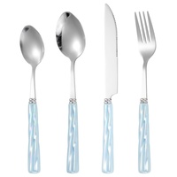 Ensemble de couverts élégants en acier inoxydable avec manche perlé, idéal pour les mariages, les dîners, la maison, la cuisine et les fêtes – Vaisselle haut de gamme