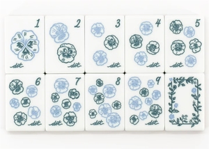 Nouvel ensemble de tuiles de mahjong américain de luxe en acrylique 160 pièces, tapis de jeu, jeu d'échecs familial, cadeaux de <span class=keywords><strong>casino</strong></span>, divertissement, 10 <span class=keywords><strong>Joker</strong></span> - Product Image 6