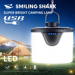 Smiling Shark Super Bright <b>LED</b> Camping Lamp USB Rechargeable Portable Outdoor <b>Light</b> - Product Image 1
