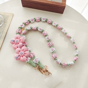 Mode <span class=keywords><strong>téléphone</strong></span> portable lanière <span class=keywords><strong>bandoulière</strong></span> corde Anti-perte chaîne <span class=keywords><strong>bandoulière</strong></span> tissé à la main marguerite fleur tournesol <span class=keywords><strong>collier</strong></span> <span class=keywords><strong>bijoux</strong></span> - Product Image 6