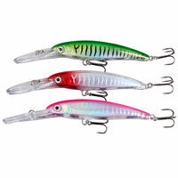 Umpan Pancing Lip Minnow Besar 17cm 30g, Umpan Keras Buatan Mengambang untuk Mancing di Laut, Sungai, Air Asin, Ikan Kakap, Pike, Marlin, dan Ikan Mas