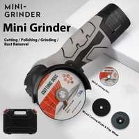 Mini meuleuse d'angle industrielle 16,8 V, portable, sans fil, bricolage, polissage électrique, coupe du bois/du métal, diamètre du disque de 76 mm, sans balais