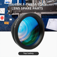 Nouvelle lentille de champ F-Theta 1064 nm pour machine de marquage laser à fibre, pièces de rechange avec un niveau de sécurité élevé