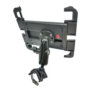 1'' strap hose clamp ball base car back seat headrest mount holder for tablet pc holder tablet pole bracket for ipad mount