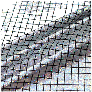 Tela de Poliéster y Elastano con Estampado de Cuadros Fluorescentes en Relieve para Bolsos, Manualidades, Accesorios para Niñas, Ropa de Actuación - Product Image 3