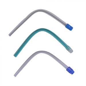 Ejecteurs de salive dentaires jetables de qualité médicale sans latex, embouts d'aspiration, tube <span class=keywords><strong>flexible</strong></span> transparent avec embout bleu - Product Image 6