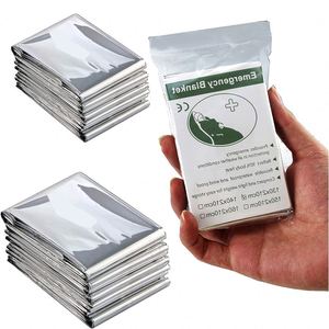 Échantillon Gratuit Couverture Thermique de Survie 130*210cm pour Camping d'Urgence avec Revêtement en Film PET - Product Image 1