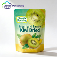 Op maat gemaakte achtzijdig gesealde staande zak met ritssluiting, ovale transparante venster, kleurrijke matte afwerking, food grade PET/AL/PE voor droge producten