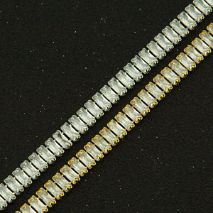 Men's <b>copper</b> inlaid zircon <b>bracelet</b>, simple strip zircon jewelry, <b>bracelet</b> jewelry. - Product Image 2