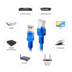 Cavo di Rete UTP RJ45 RG45 <span class=keywords><strong>Ethernet</strong></span> Pass-Through 8p8c Connettore Modulare Cat5e RJ45 con Alloggiamento PC Giapponese per 94V-0 - Product Image 5