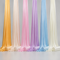 Rideau de fond de scène de mariage en soie glacée de luxe, taille personnalisée, sans plis, pour décoration de scène d'événements et de fêtes d'anniversaire