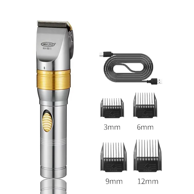 Kezu Metaal T Blade Waterdichte Baard Trimmer Professionele Oplaadbare Elektrische Draadloze Tondeuse Trimmer Voor Mannen Haar Knippen