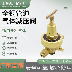 วาล์วลดแรงดันแก๊สทองแดงทั้งหมด 2.5Mpa 3/8 นิ้ว แบบขั้นตอนเดียว สำหรับออกซิเจน ไฮโดรเจน อาร์กอน - Product Image 3