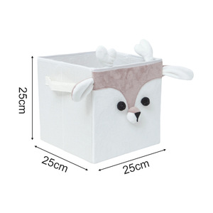 Boîte de rangement en tissu au design de dessin animé mignon <span class=keywords><strong>pour</strong></span> jouets, panier carré pliable <span class=keywords><strong>pour</strong></span> vêtements sales, organisation de la maison - Product Image 4