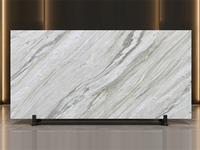 Dalles de marbre blanc Ajax pour comptoirs de cuisine, dessus de vanité, grands carreaux de sol, marches d'escalier, revêtements muraux et meubles en pierre