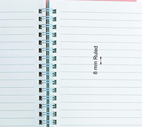 Bloc-notes spirale A5 imperméable avec couverture rigide en PP, 8,3 x 5,9 pouces, idéal pour la planification quotidienne et la prise de notes
