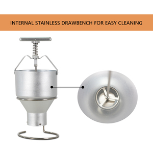 Opération facile à une main Distributeur à main <span class=keywords><strong>pour</strong></span> beignets <span class=keywords><strong>Gaufrier</strong></span> <span class=keywords><strong>pour</strong></span> beignets Petite machine à presser les gâteaux de forme ronde - Product Image 5