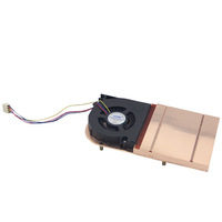 Refroidisseur de CPU à ailettes entièrement en cuivre pour PC industriels, kit de refroidissement par air, module thermique miniature, ventilateur tout-en-un pour systèmes de contrôle industriels
