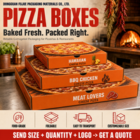 Boîte à pizza pliable en pulpe moulée ondulée kraft écologique avec impression mat quadricolore et découpes