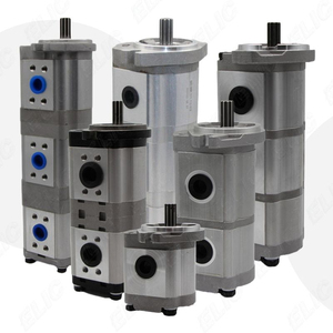 Pompe hydraulique à double engrenage haute pression <span class=keywords><strong>DYN</strong></span> Heavy Duty compatible avec les pompes de charge Rexroth A4VG A10VG, pièces détachées pour excavatrice Kobelco SK70 - Product Image 2
