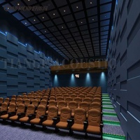 Diffuseur B2 auto-adhésif prix Absorption intérieure flottant 3d panneau acoustique recouvert de tissu pour Studio de salle d'enregistrement