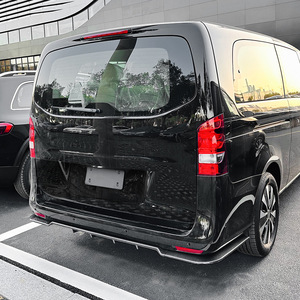 Amp-Z Rear Lip Spoiler For Mercedes-Benz Vito W447 2016-2023 Matte Piano Black Carbon Fiber Texture Tuning Style - Product Image 3