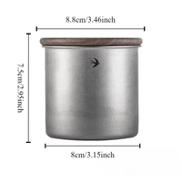Ensemble de boîtes de rangement hermétiques pour la cuisine en acier inoxydable personnalisées avec couvercle en bois