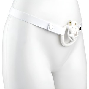Sissy resina di simulazione di castità genitale blocco di castità maschile gabbia di blocco del pene di ritenuta <span class=keywords><strong>sicuro</strong></span> maschio SM castità giocattoli sessuali all'ingrosso - Product Image 3
