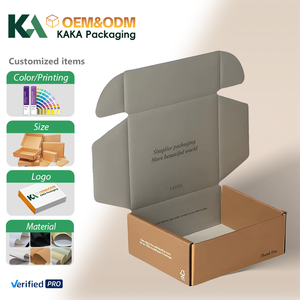 2026 Logo personalizzato OEM KK ondulato imballaggio di lusso piegato in cartone di carta Kraft spedizione regali scatole di spedizione - Product Image 1