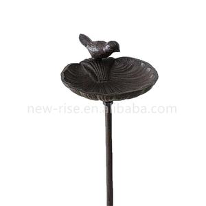 <strong>Ground</strong> Insert Cast Iron <strong>Bird</strong> <strong>Bath</strong> Freestanding Birdbaths Bowl for Outdoor Detachable Outdoor <strong>Bird</strong> <strong>Bath</strong> with Sturdy Stake - Product Image 3