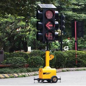 Bán Chạy Nhất Di Động Lưu Trữ Năng Lượng Giao Thông Tín Hiệu Ánh Sáng Semaforo Trường An Toàn Đường Bộ Màu Đỏ Màu Xanh Lá Cây LED Di Động Năng Lượng Mặt Trời Giao Thông Ánh Sáng - Product Image 5